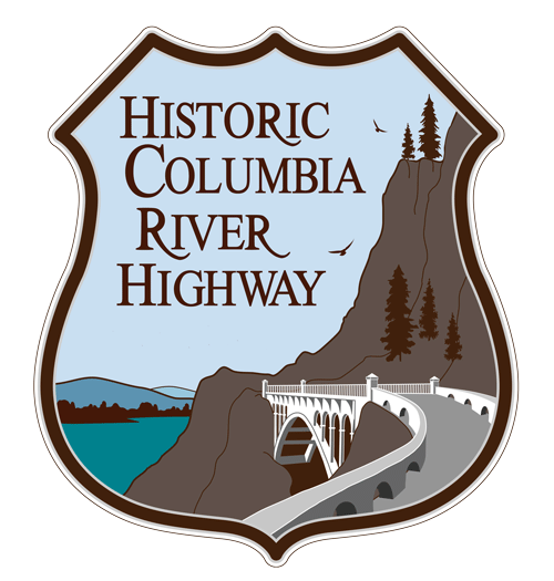 A shield for the Historic Columbia River Highway